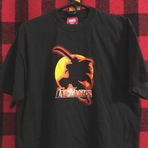 Vintage Rare INUYASHA Anime Black T- Shirt ⚡️